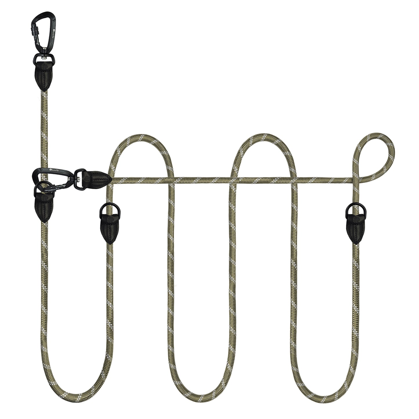 Bluzelle OutdoorFlex Hundeleine – 3-in-1 Multifunktionsleine mit Reflektoren