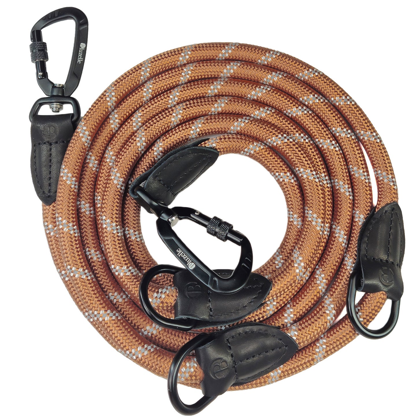 Bluzelle OutdoorFlex Hundeleine – 3-in-1 Multifunktionsleine mit Reflektoren