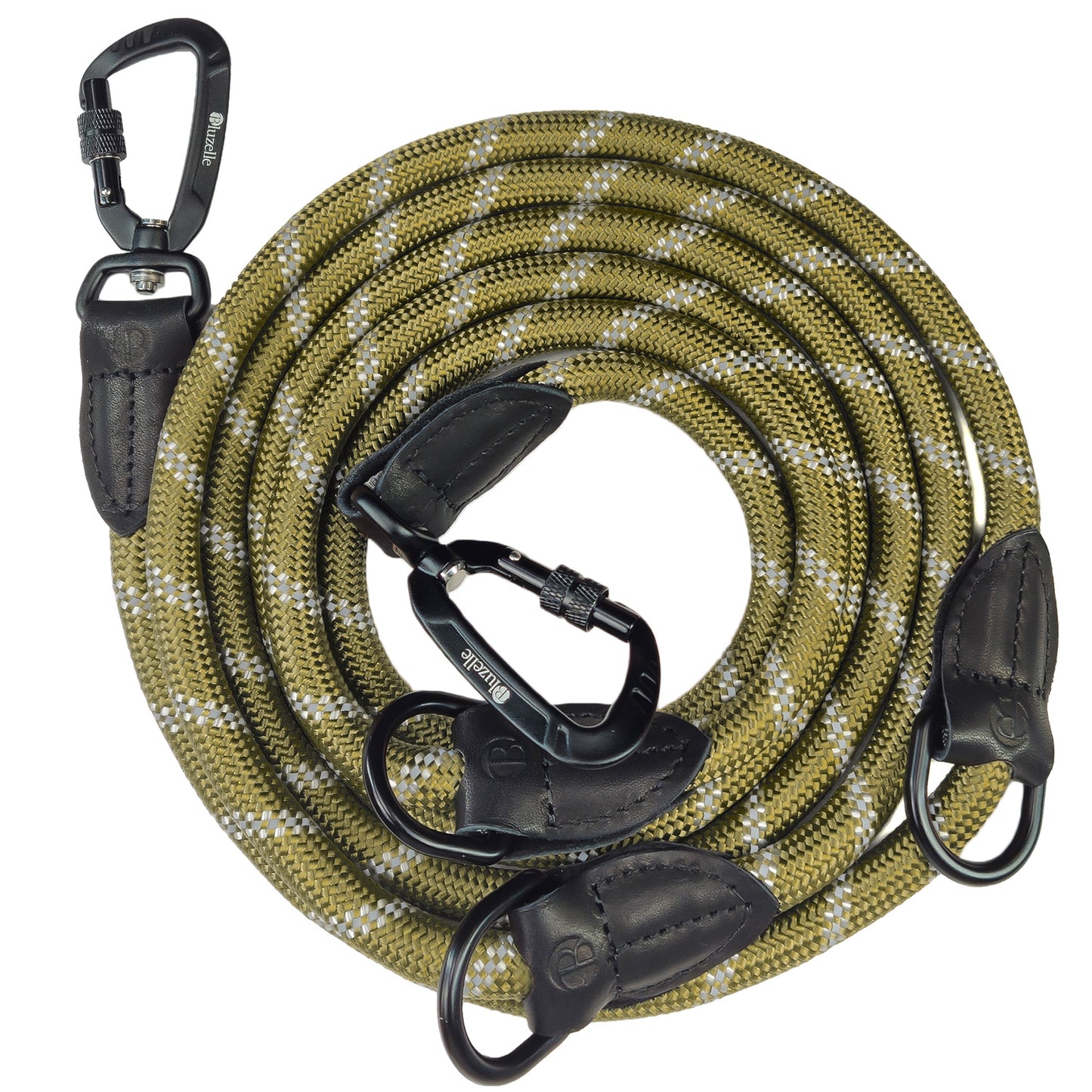 Bluzelle OutdoorFlex Hundeleine – 3-in-1 Multifunktionsleine mit Reflektoren