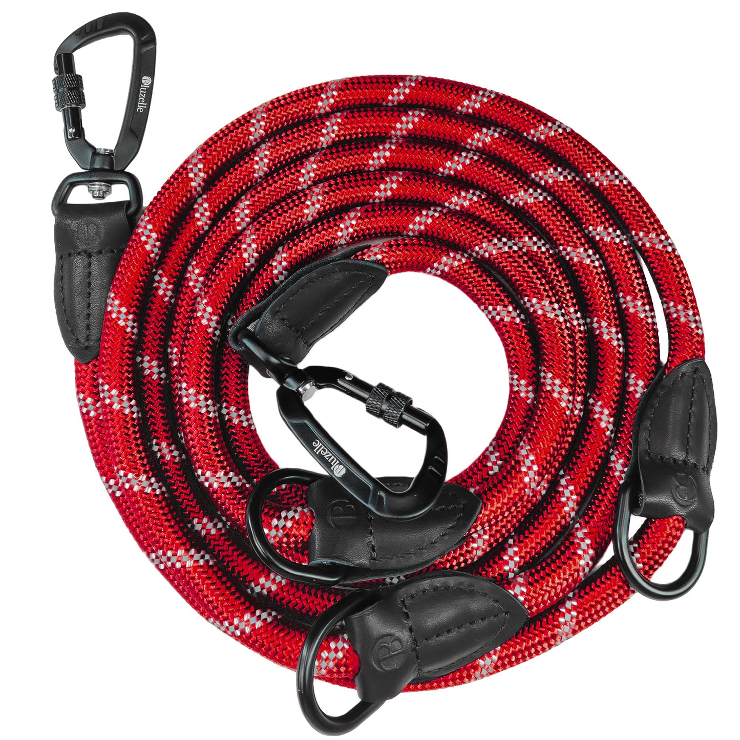 Bluzelle OutdoorFlex Hundeleine – 3-in-1 Multifunktionsleine mit Reflektoren