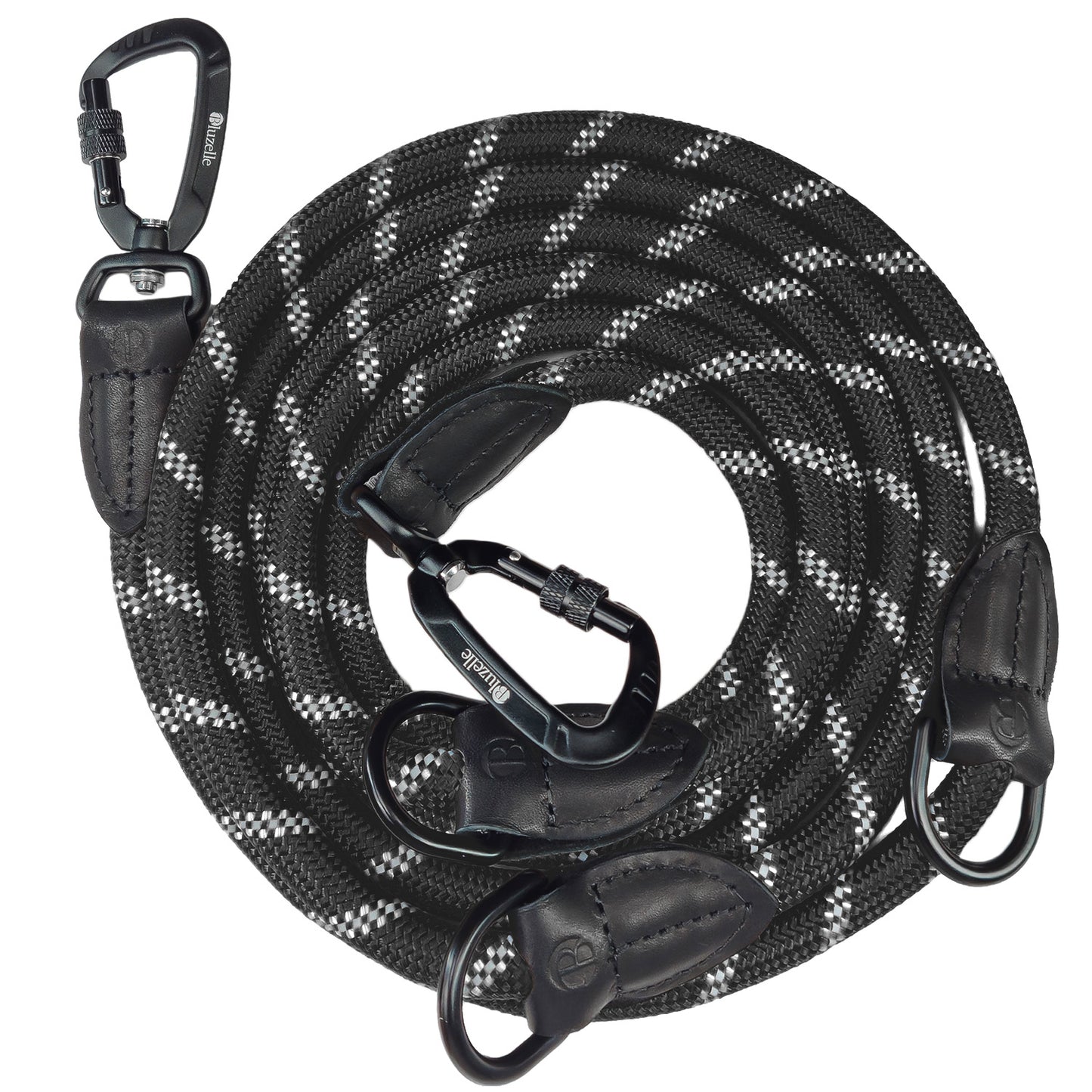 Bluzelle OutdoorFlex Hundeleine – 3-in-1 Multifunktionsleine mit Reflektoren