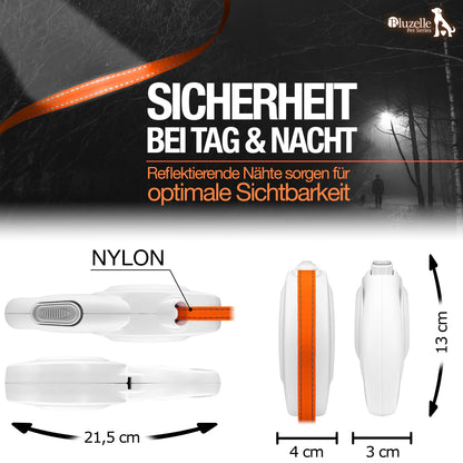 Bluzelle ShineFlex XXL Reflektor Roll-Leine – 8m Flexibilität & Sichtbarkeit