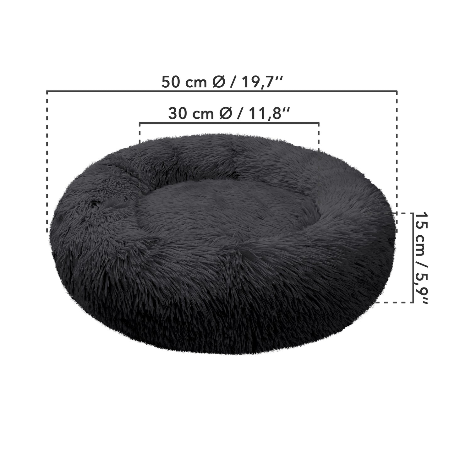 Bluzelle CozyCircle rundes Donut Hundebett – Komfort & Gemütlichkeit