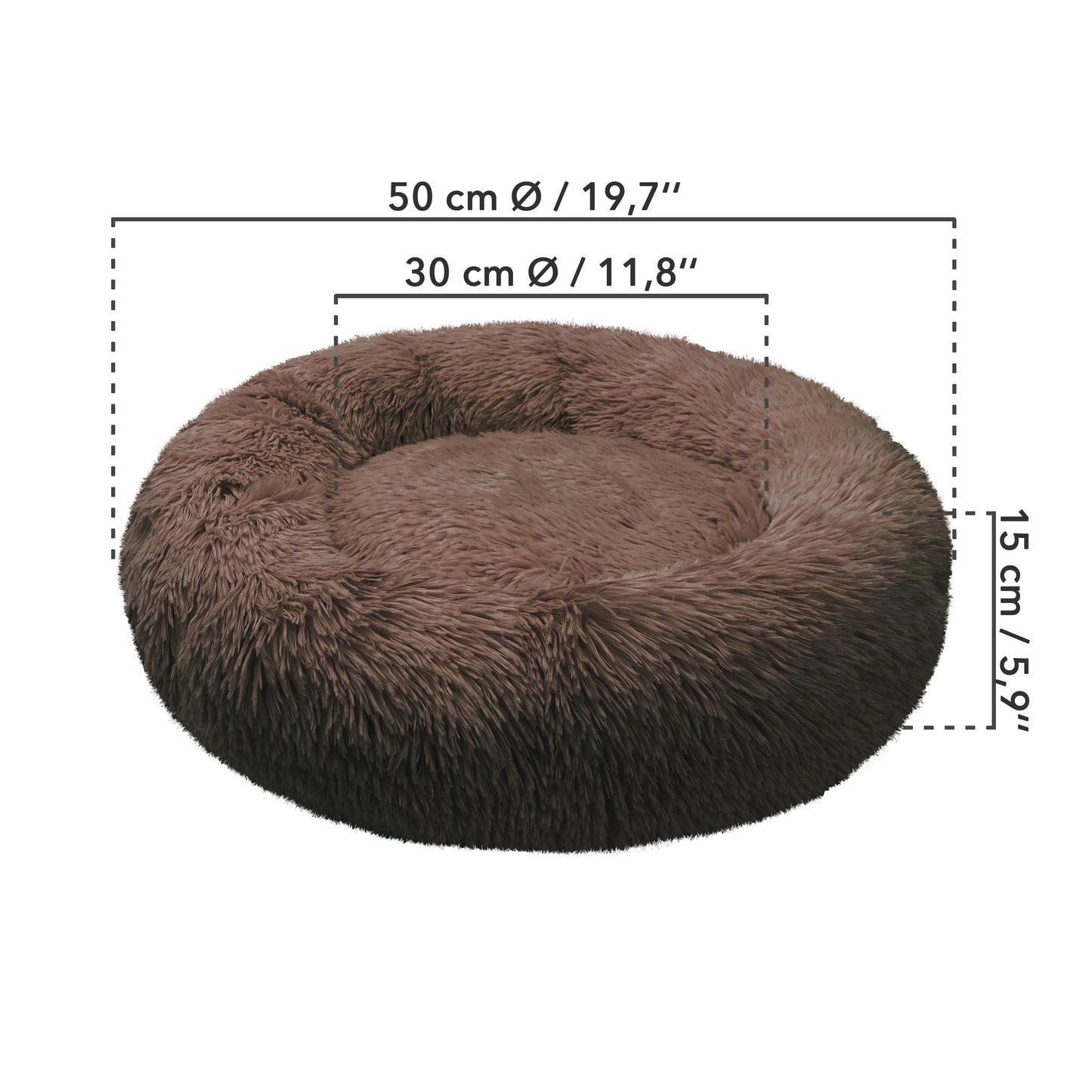 Bluzelle Pawfect Orthopedic Donut Tierbett – Orthopädischer Komfort für Hunde & Katzen