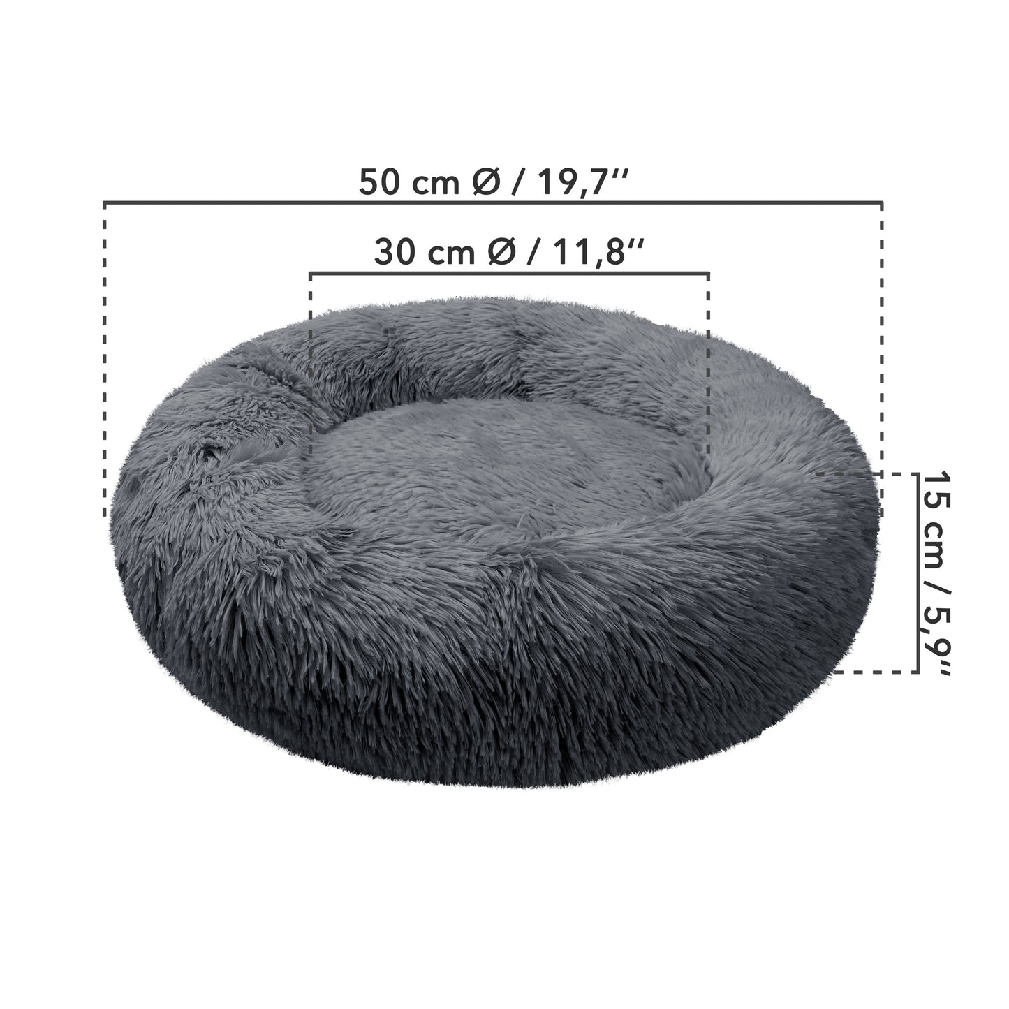 Bluzelle Pawfect Orthopedic Donut Tierbett – Orthopädischer Komfort für Hunde & Katzen