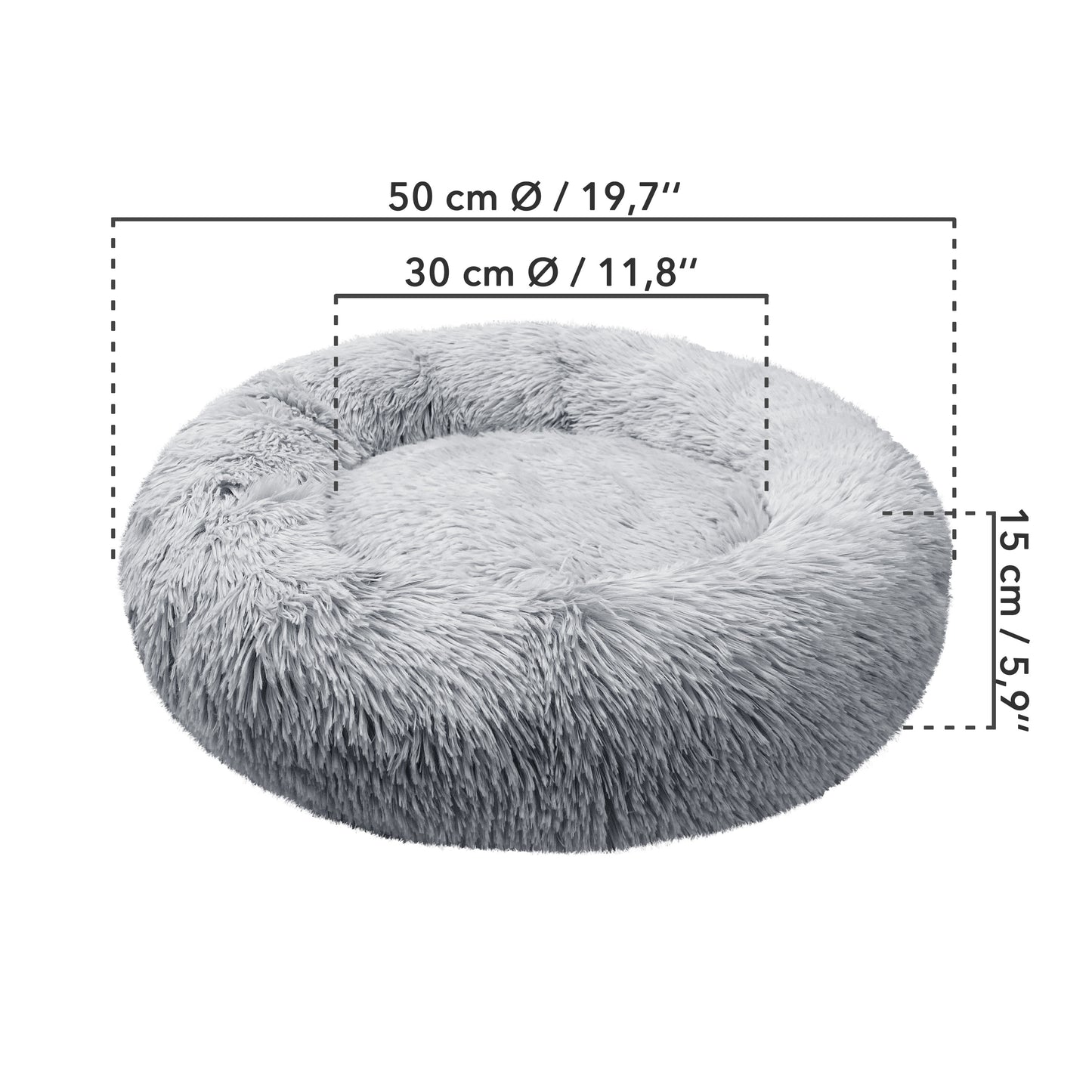 Bluzelle Pawfect Orthopedic Donut Tierbett – Orthopädischer Komfort für Hunde & Katzen