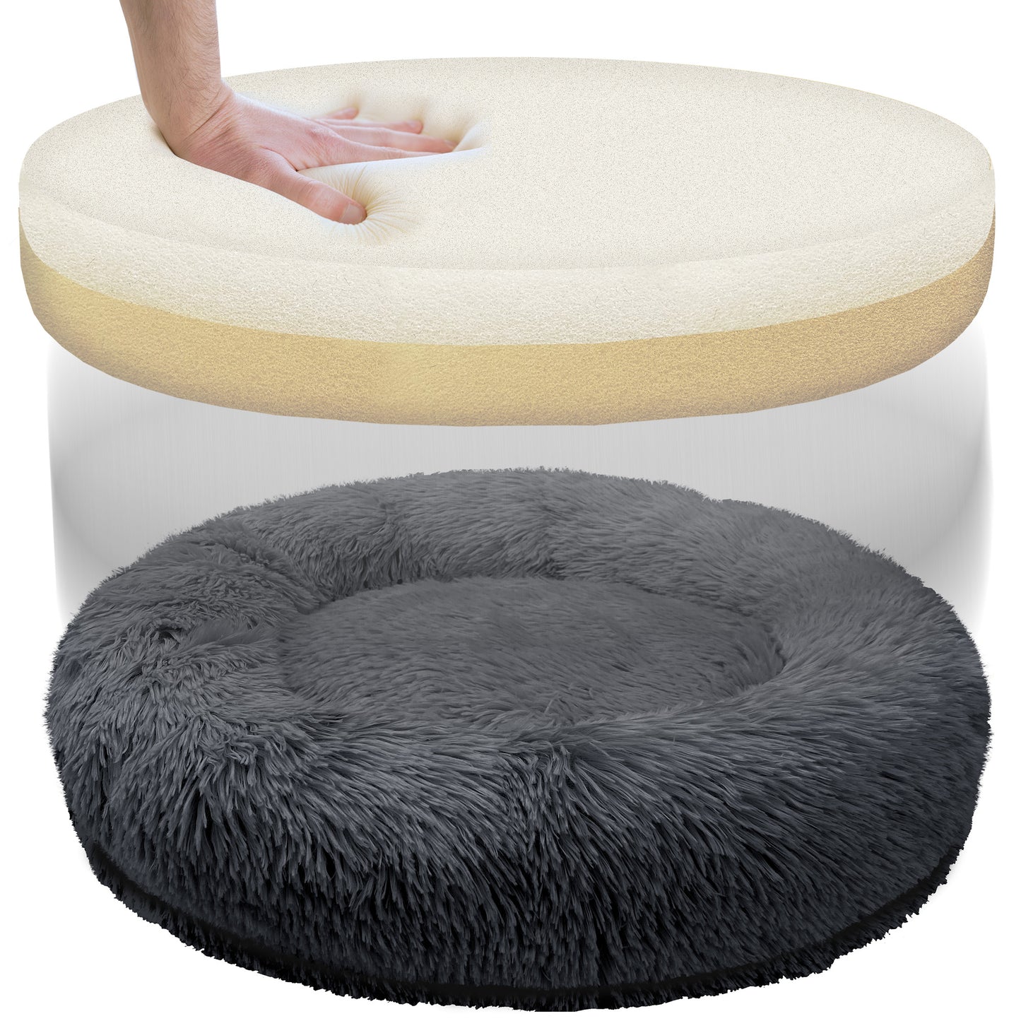 Bluzelle Pawfect Orthopedic Donut Tierbett – Orthopädischer Komfort für Hunde & Katzen