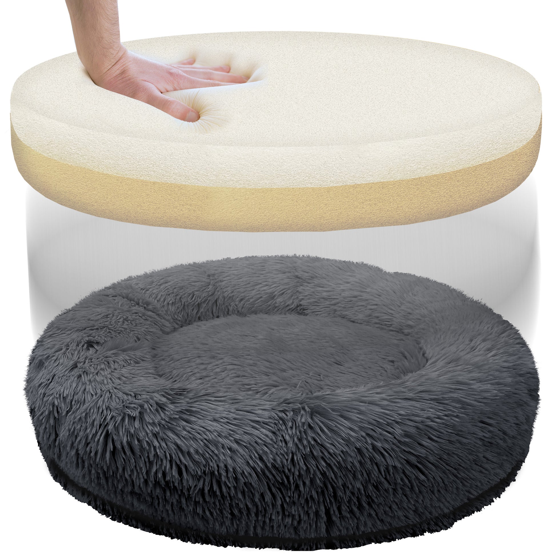 Bluzelle Pawfect Orthopedic Donut Tierbett – Orthopädischer Komfort für Hunde & Katzen