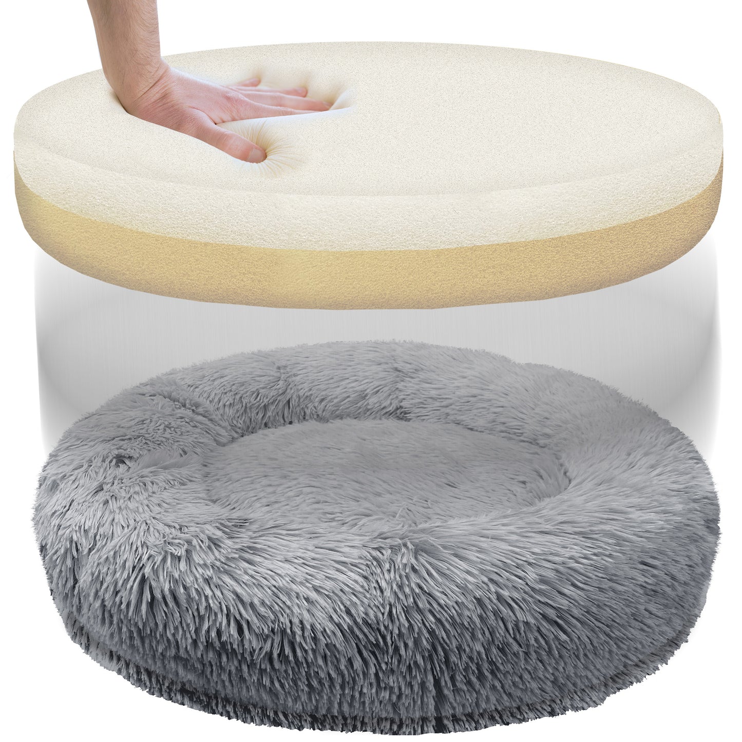 Bluzelle Pawfect Orthopedic Donut Tierbett – Orthopädischer Komfort für Hunde & Katzen