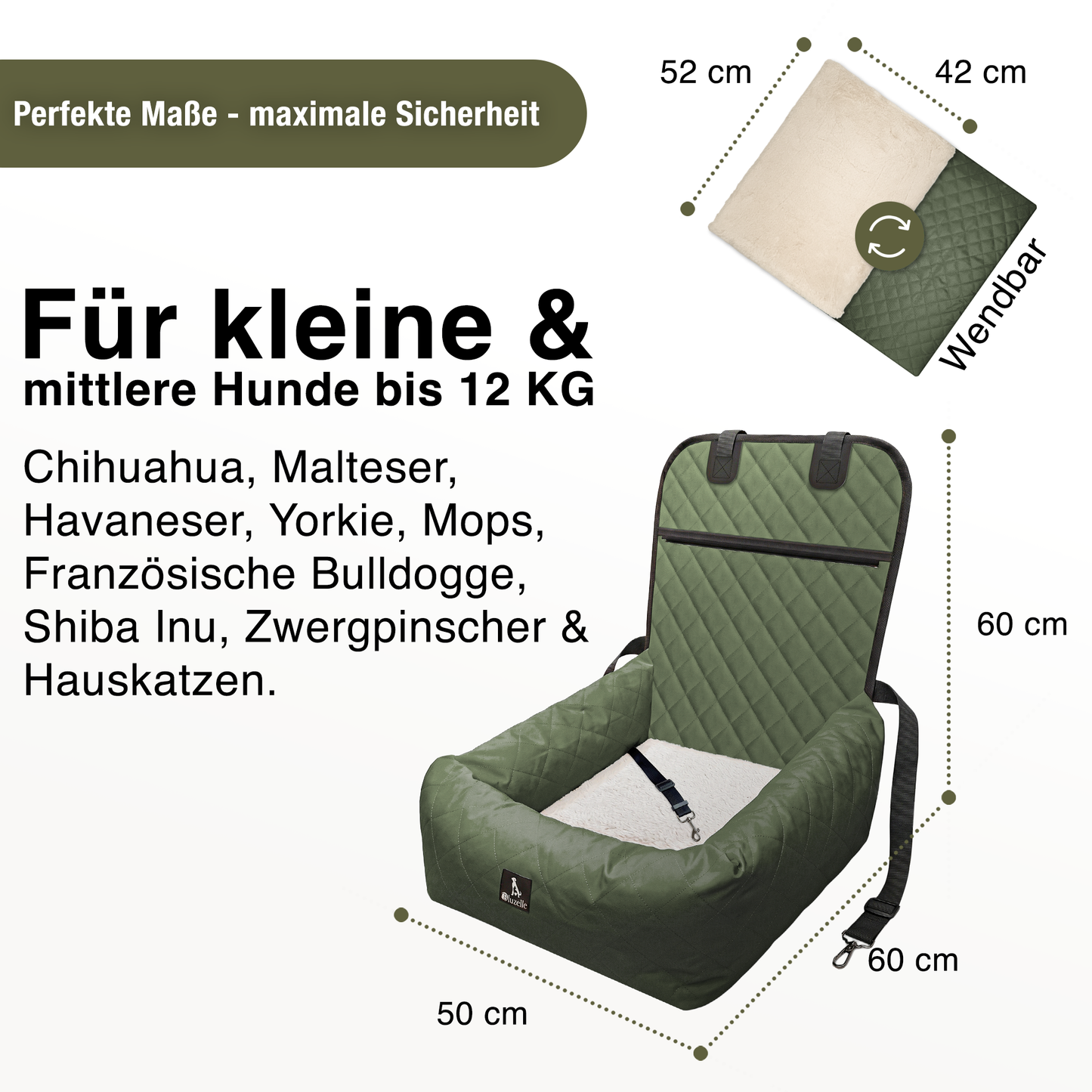 Bluzelle TravelBuddy Hunde Autositz – Sicherheit & Komfort für unterwegs