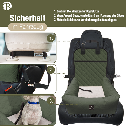 Bluzelle TravelBuddy Hunde Autositz – Sicherheit & Komfort für unterwegs