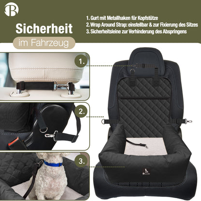 Bluzelle TravelBuddy Hunde Autositz – Sicherheit & Komfort für unterwegs