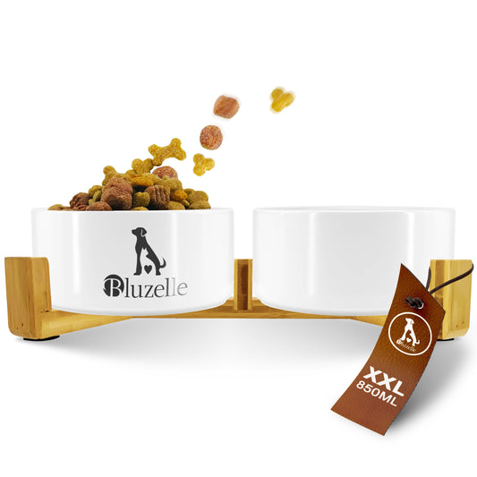 Bluzelle Balance Bowl Hundenapf 2-in-1 XXL 850ml Weiß