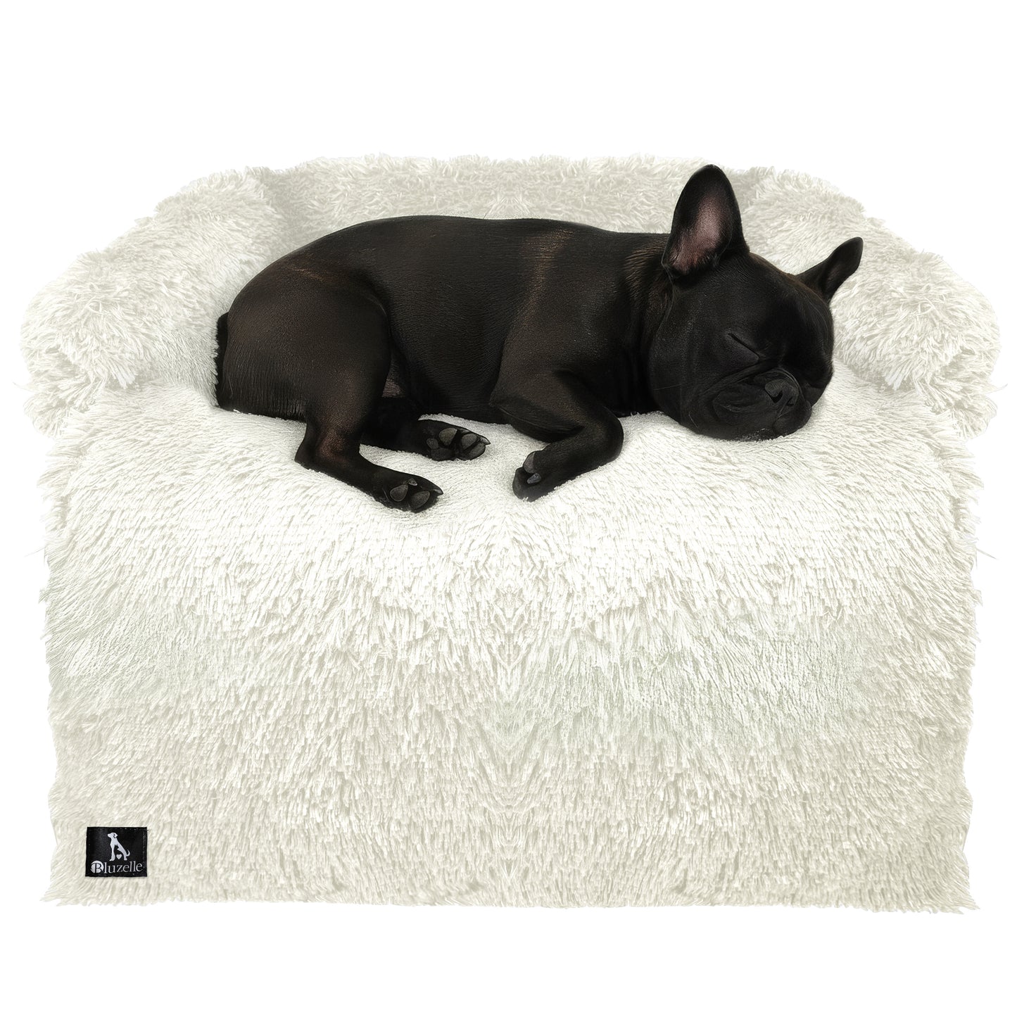 Bluzelle CouchMate Sofaauflage Hundebett – Schutz & Komfort für Zuhause und Auto M-102 x 85 x 12 cm Cream