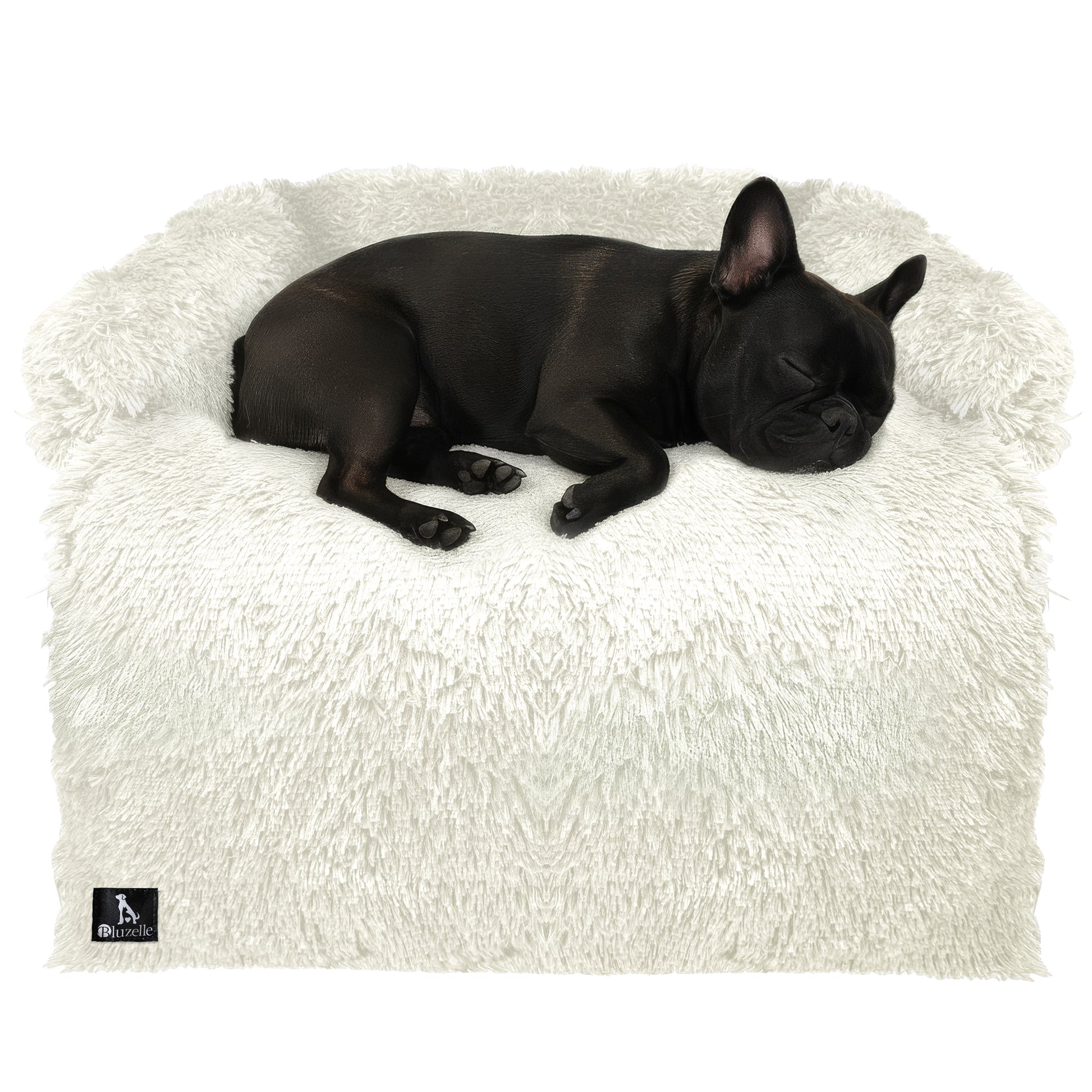 Bluzelle CouchMate Sofaauflage Hundebett – Schutz & Komfort für Zuhause und Auto M-102 x 85 x 12 cm Cream