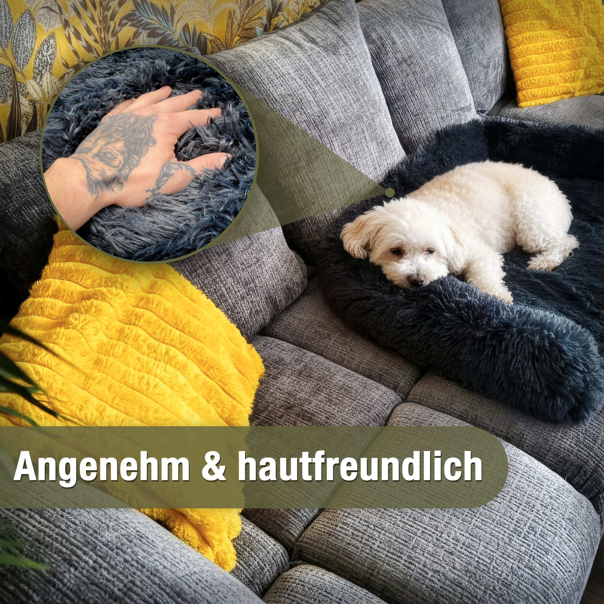 Bluzelle CouchMate Sofaauflage Hundebett – Schutz & Komfort für Zuhause und Auto