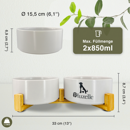 Bluzelle Balance Bowl Hundenapf 2-in-1 XXL 850ml