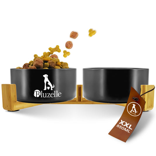 Bluzelle Balance Bowl Hundenapf 2-in-1 XXL 850ml Schwarz