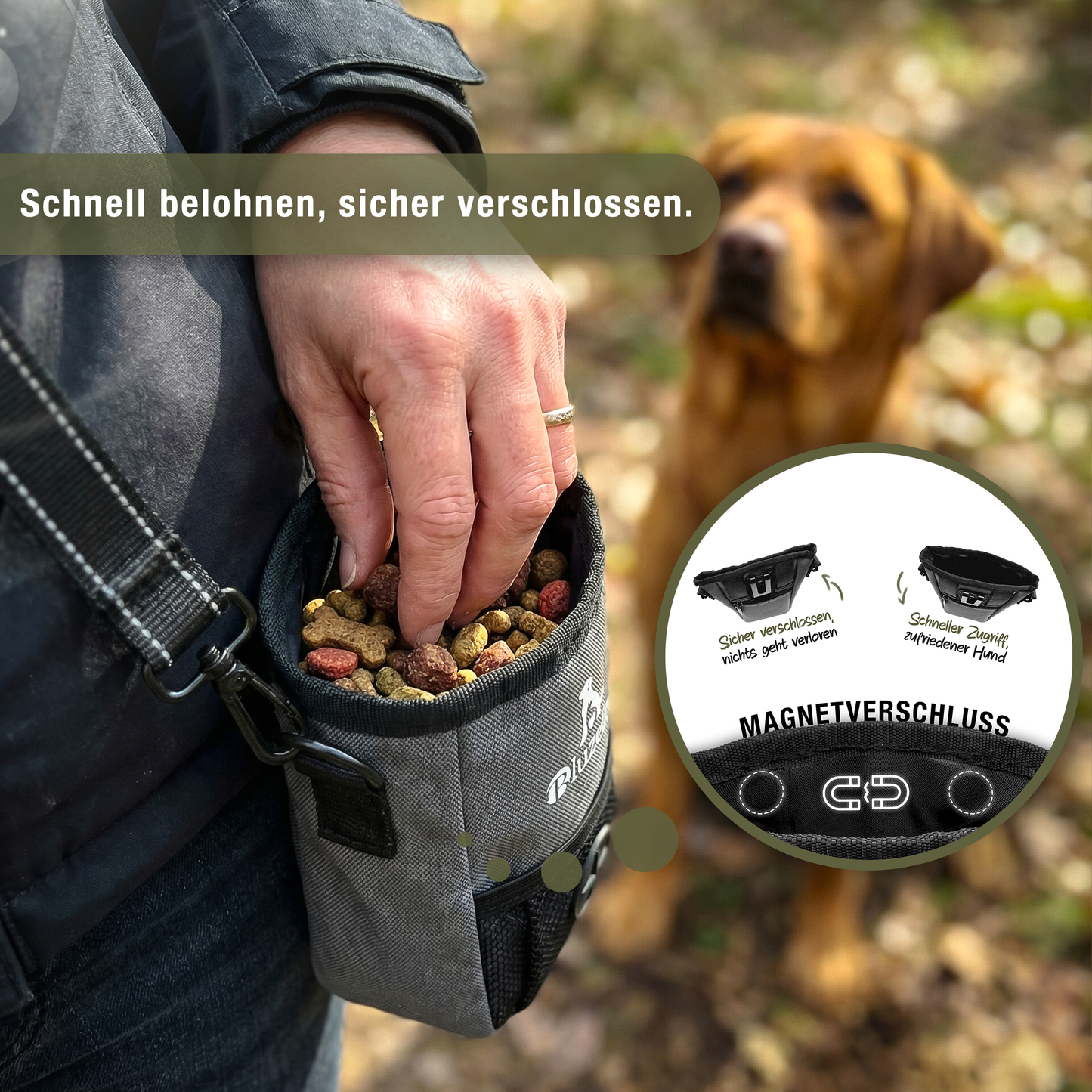 Bluzelle SnackKeeper Leckerlibeutel – Praktisch & Vielseitig für unterwegs