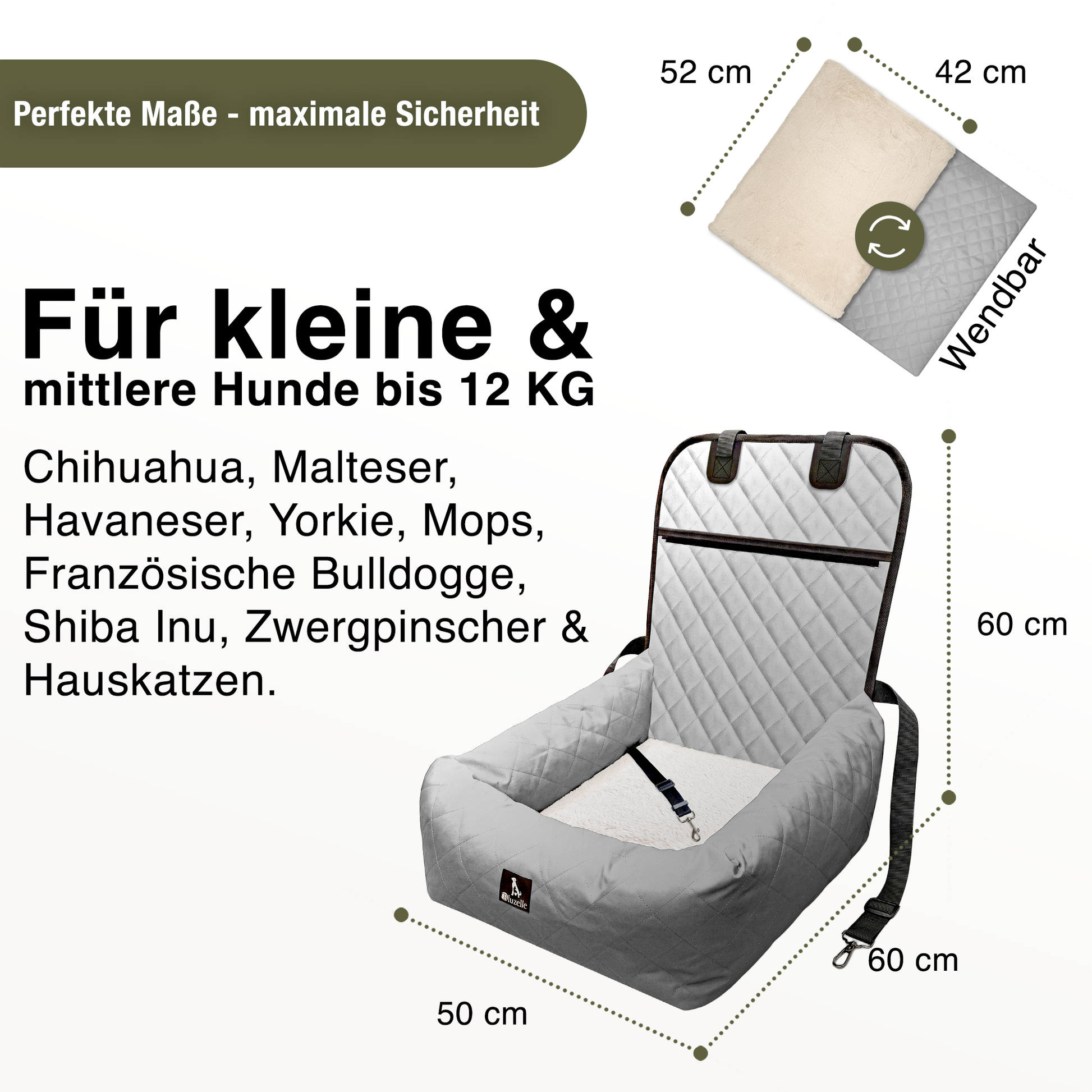 Bluzelle TravelBuddy Hunde Autositz – Sicherheit & Komfort für unterwegs