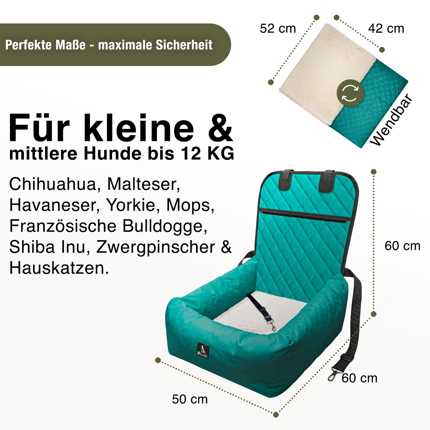 Bluzelle TravelBuddy Hunde Autositz – Sicherheit & Komfort für unterwegs
