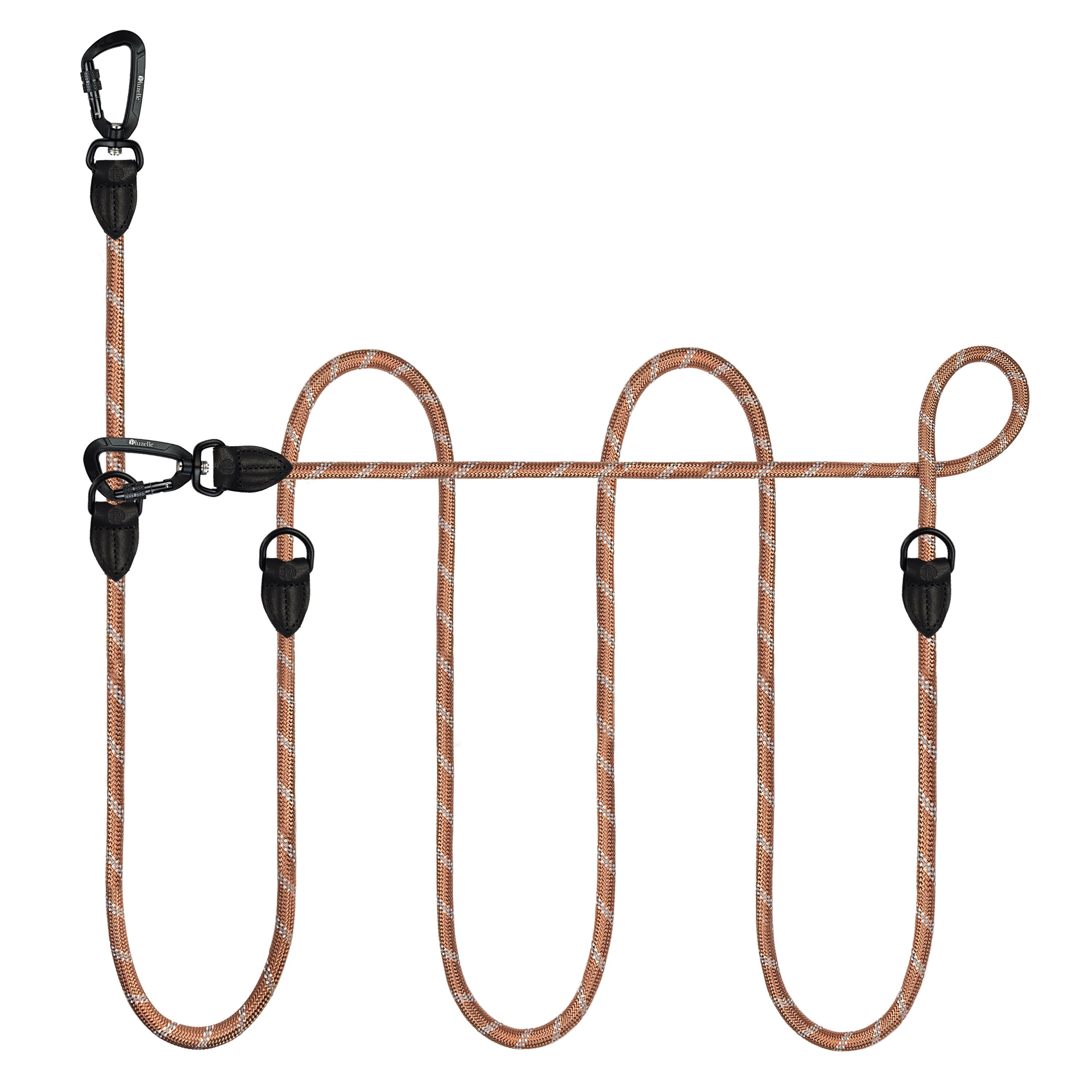 Bluzelle OutdoorFlex Hundeleine – 3-in-1 Multifunktionsleine mit Reflektoren