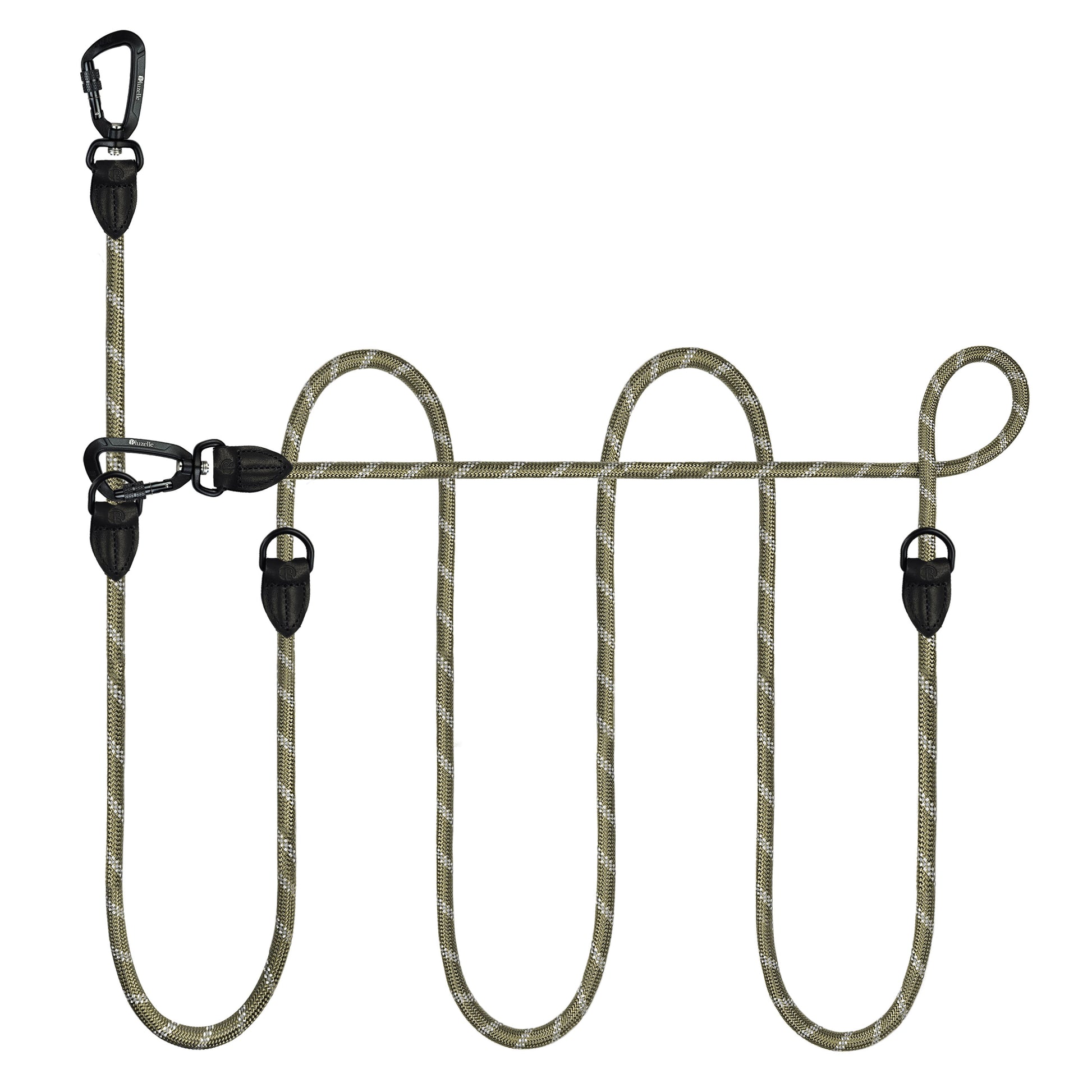 Bluzelle OutdoorFlex Hundeleine – 3-in-1 Multifunktionsleine mit Reflektoren