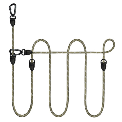 Bluzelle OutdoorFlex Hundeleine – 3-in-1 Multifunktionsleine mit Reflektoren