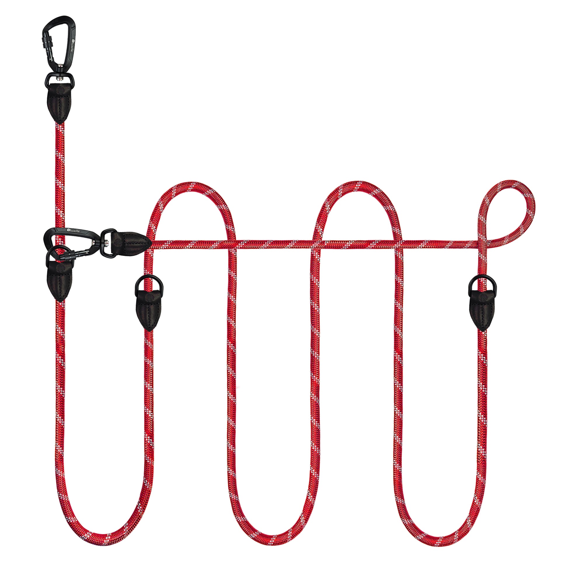 Bluzelle OutdoorFlex Hundeleine – 3-in-1 Multifunktionsleine mit Reflektoren