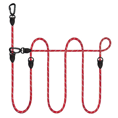 Bluzelle OutdoorFlex Hundeleine – 3-in-1 Multifunktionsleine mit Reflektoren