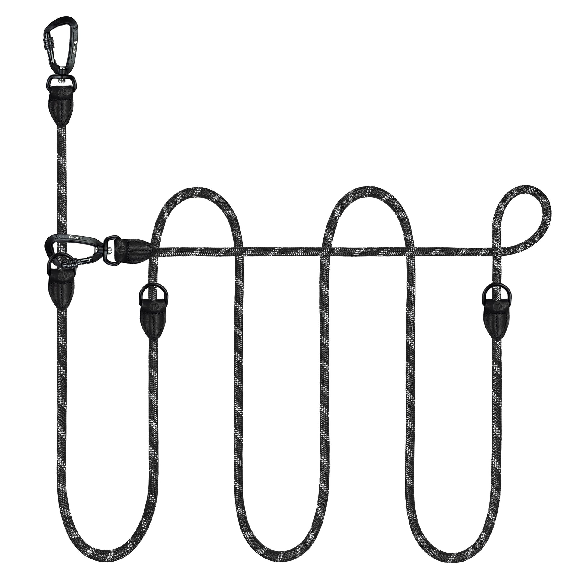 Bluzelle OutdoorFlex Hundeleine – 3-in-1 Multifunktionsleine mit Reflektoren