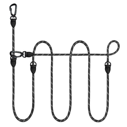 Bluzelle OutdoorFlex Hundeleine – 3-in-1 Multifunktionsleine mit Reflektoren