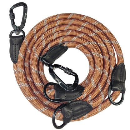 Bluzelle OutdoorFlex Hundeleine – 3-in-1 Multifunktionsleine mit Reflektoren