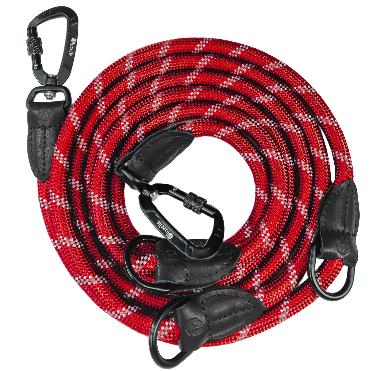 Bluzelle OutdoorFlex Hundeleine – 3-in-1 Multifunktionsleine mit Reflektoren