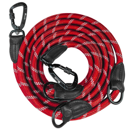 Bluzelle OutdoorFlex Hundeleine – 3-in-1 Multifunktionsleine mit Reflektoren
