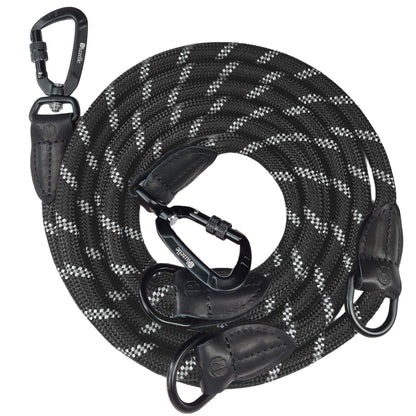 Bluzelle OutdoorFlex Hundeleine – 3-in-1 Multifunktionsleine mit Reflektoren