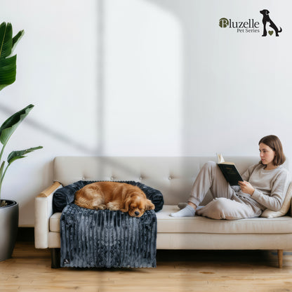 Bluzelle VelvetPaw Sofaschutz Hundebett – Wasserdichte Couchauflage in Cordoptik für kleine & mittelgroße Hunde, waschbar & rutschfest