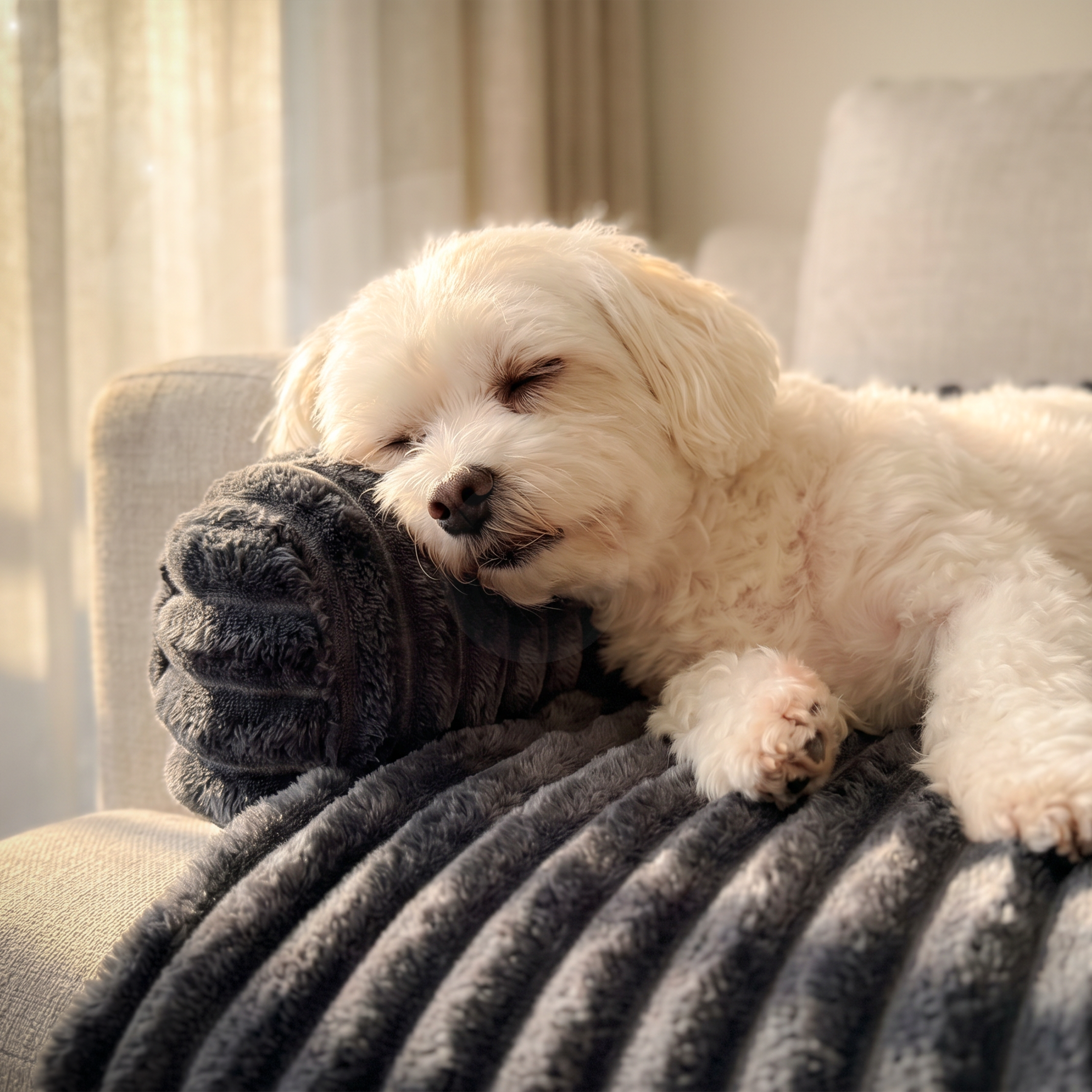 Bluzelle VelvetPaw Sofaschutz Hundebett – Wasserfeste Couchauflage in Cordoptik