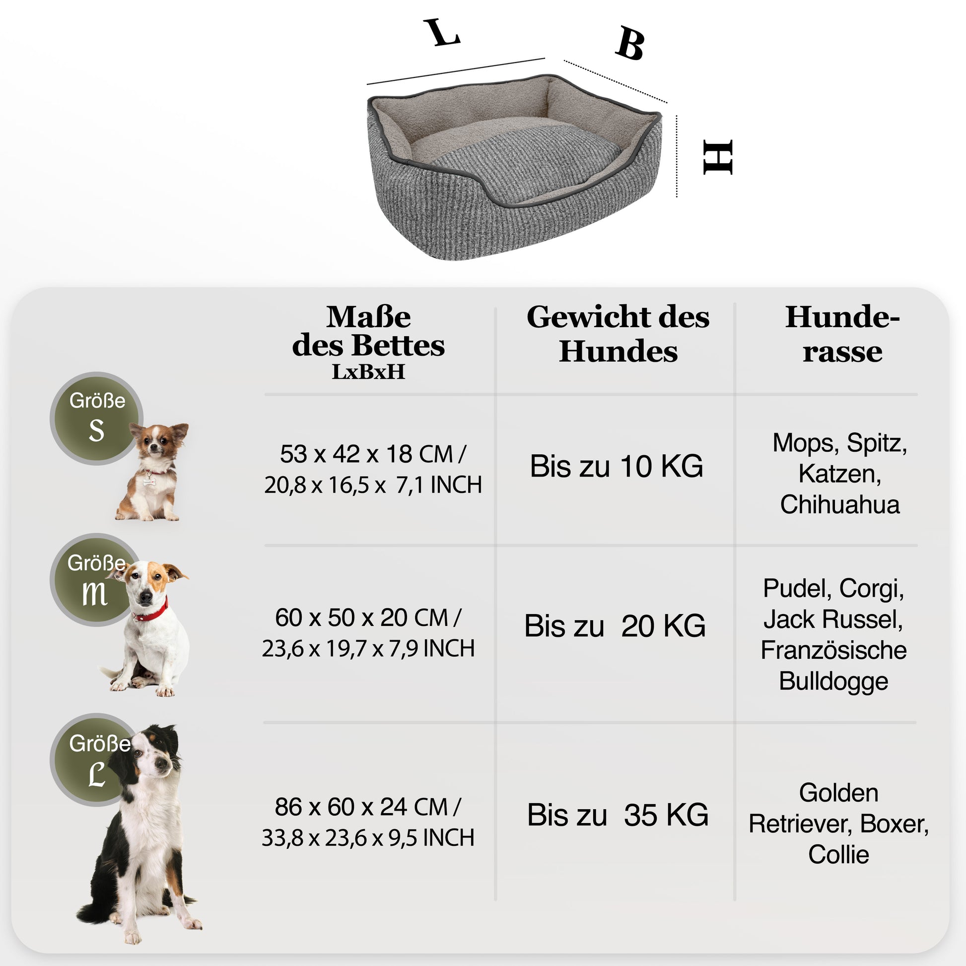 Bluzelle TeddyLounge Hundebett mit Teddyfell – Komfort & Stil für Haustiere