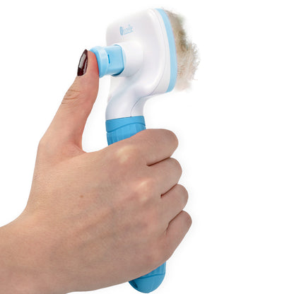 Bluzelle PetClean Tierpflegebürste – Selbstreinigende Bürste für Hunde, Katzen & mehr