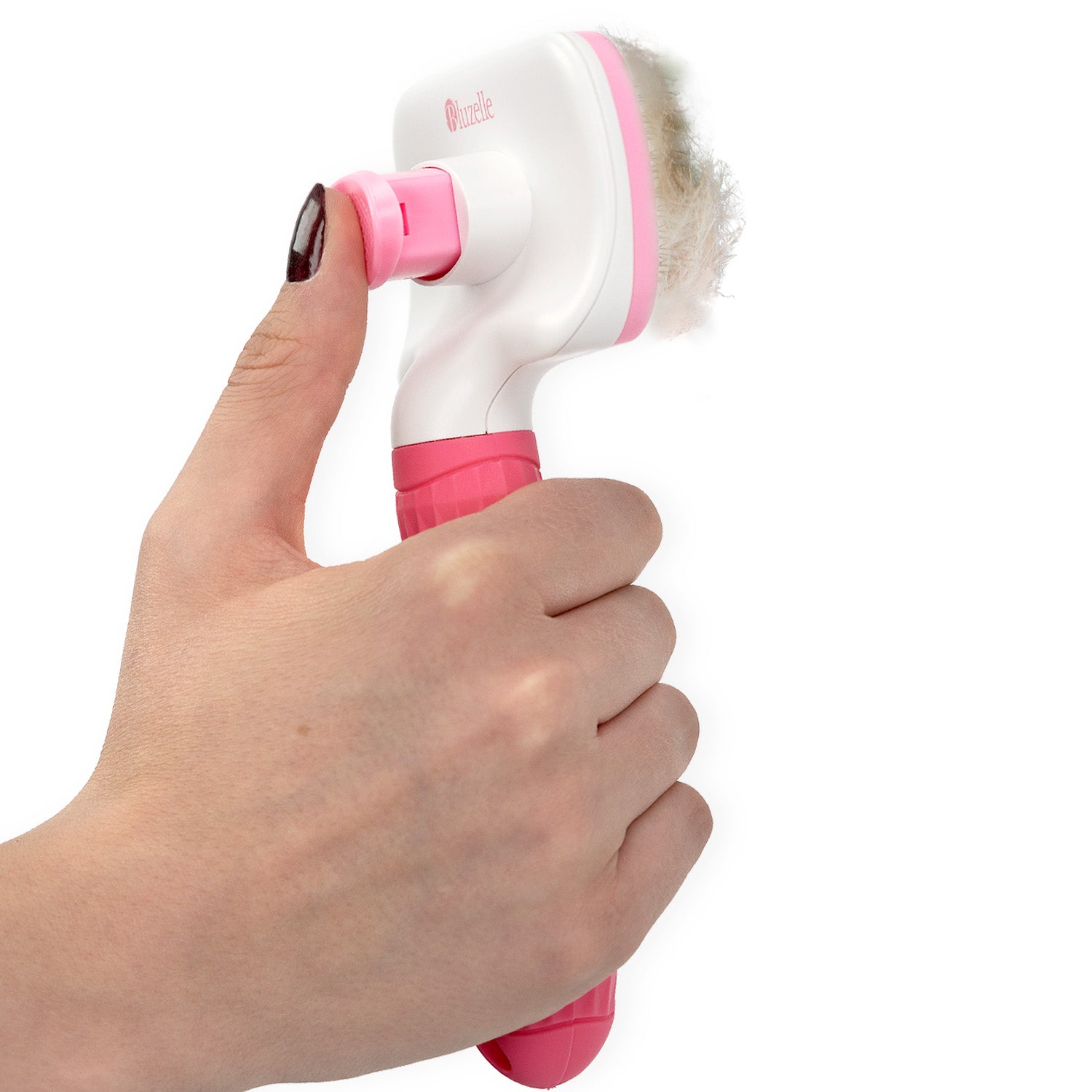 Bluzelle PetClean Tierpflegebürste – Selbstreinigende Bürste für Hunde, Katzen & mehr