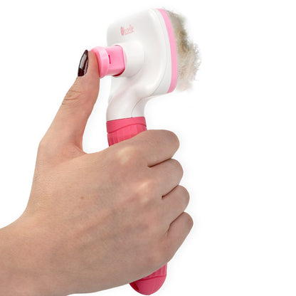 Bluzelle PetClean Tierpflegebürste – Selbstreinigende Bürste für Hunde, Katzen & mehr